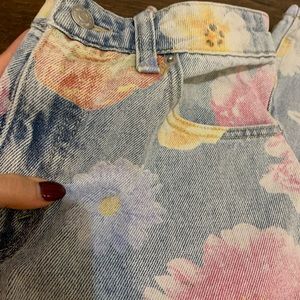 Target Floral Straight Leg Jeans